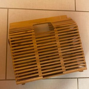 Bamboo bag with straps